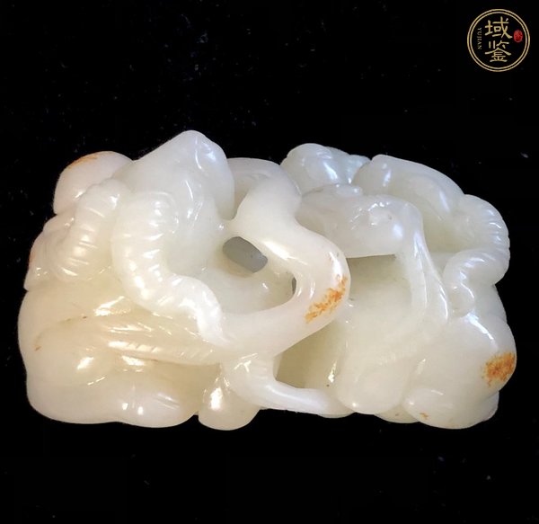 古玩玉器和田玉雕“三陽開泰”擺件真品鑒賞圖