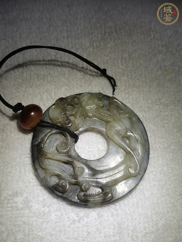 古玩玉器螭龍紋玉佩真品鑒賞圖
