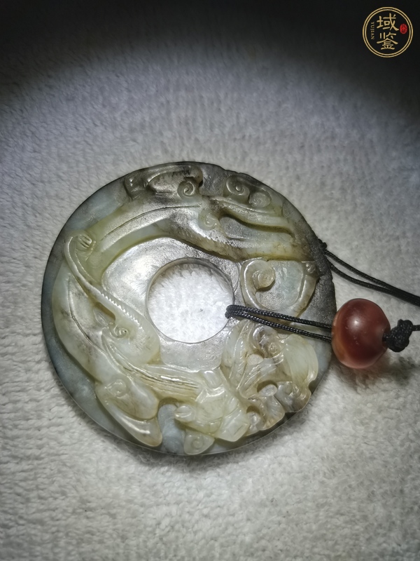 古玩玉器螭龍紋玉佩真品鑒賞圖