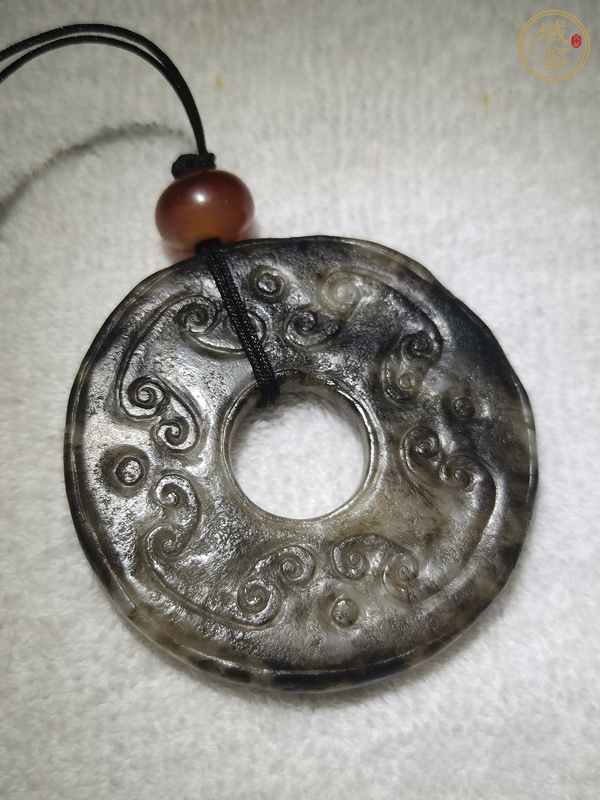 古玩玉器螭龍紋玉佩真品鑒賞圖