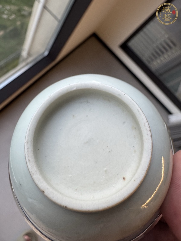 古玩陶瓷清中早·青花“阿彌陀佛”杯 真品鑒賞圖