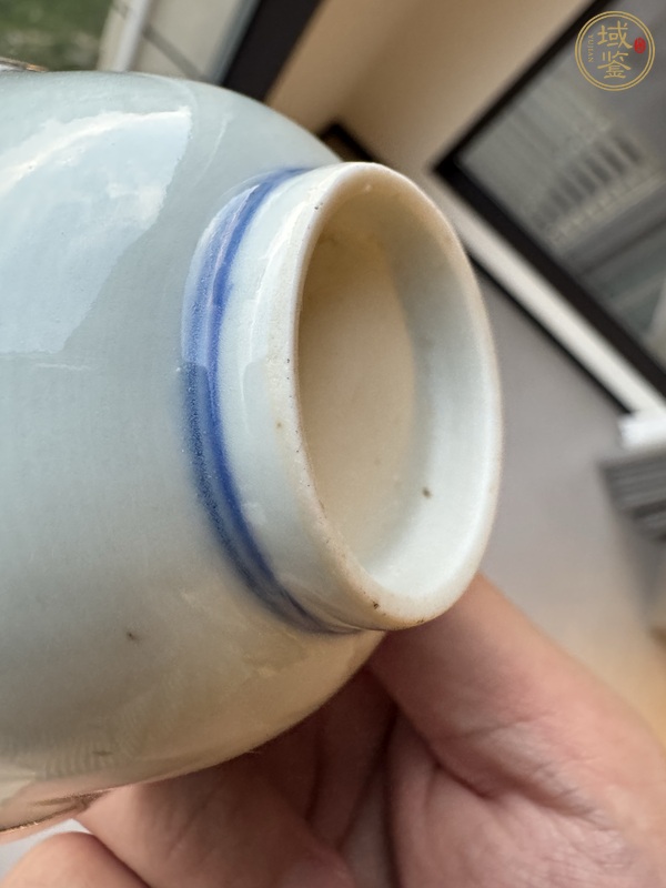 古玩陶瓷清中早·青花“阿彌陀佛”杯 真品鑒賞圖