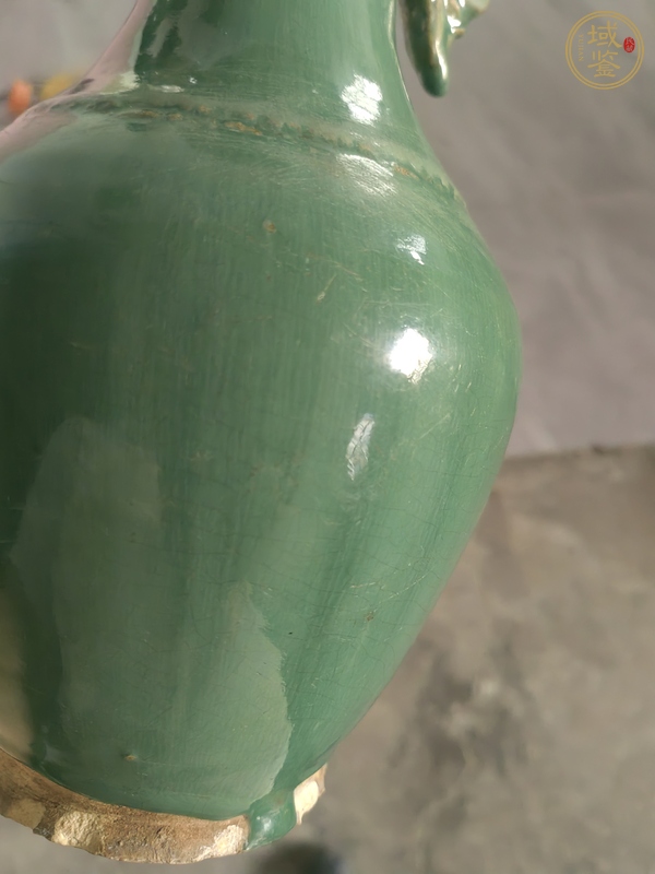 古玩陶瓷鈞釉花口瓶真品鑒賞圖