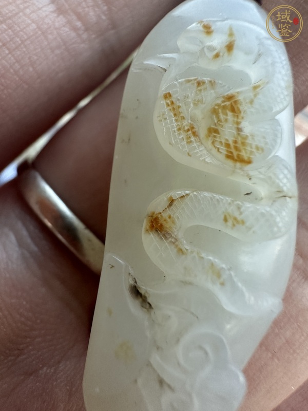 古玩玉器天然和田玉雕件，真品鑒賞圖