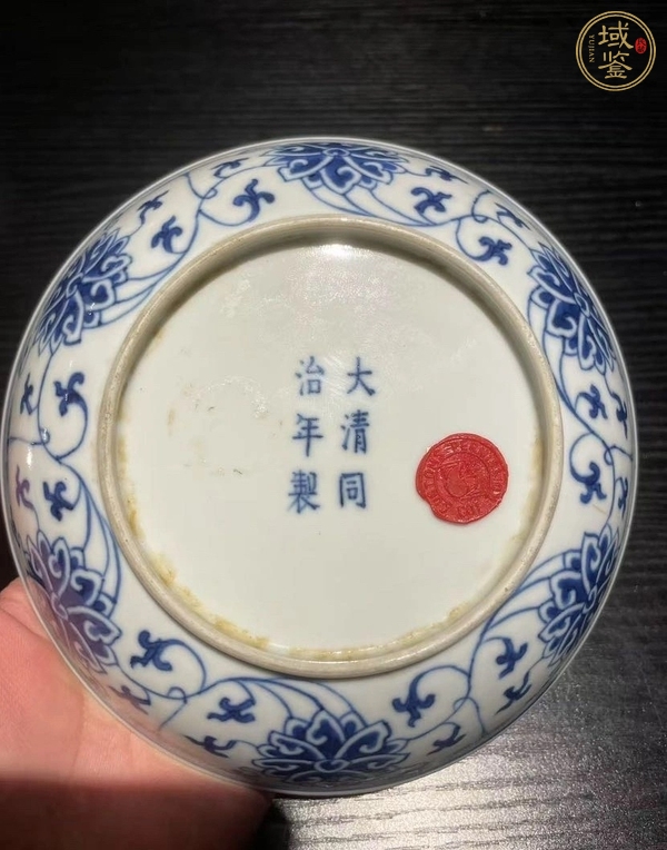 古玩陶瓷青花盤真品鑒賞圖