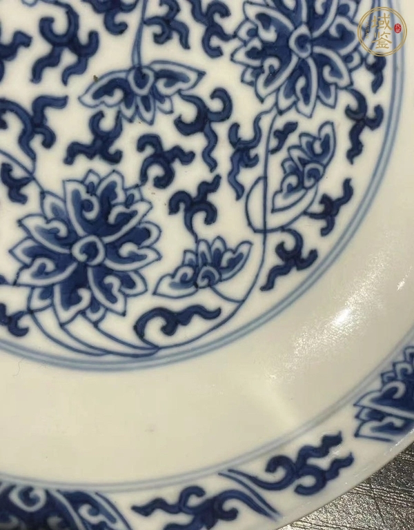 古玩陶瓷青花盤真品鑒賞圖