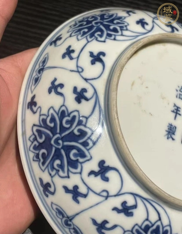 古玩陶瓷青花盤真品鑒賞圖