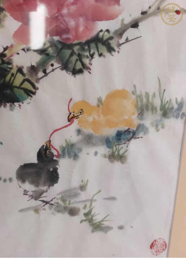古玩字畫春院稚趣真品鑒賞圖
