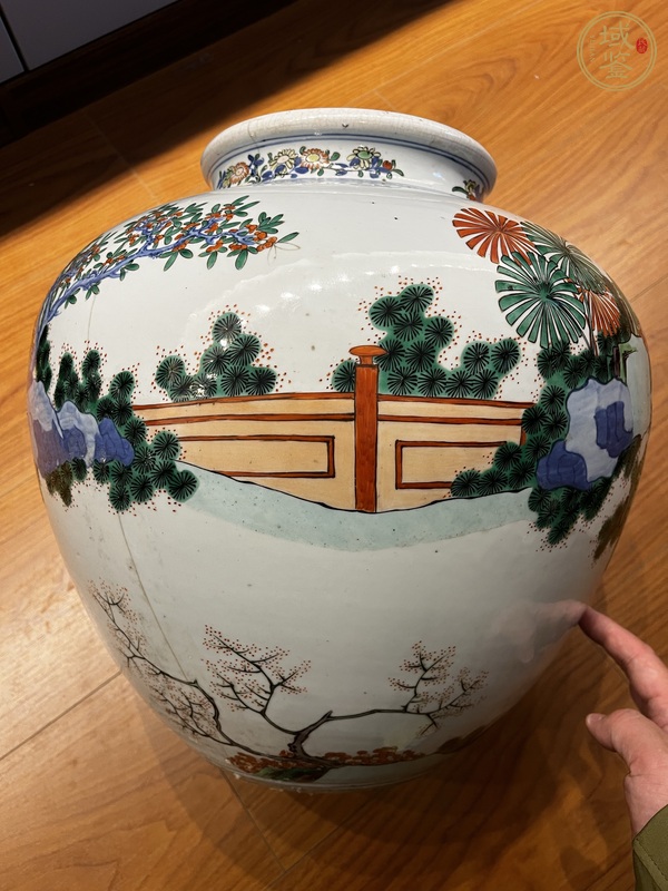 古玩陶瓷青花五彩罐真品鑒賞圖