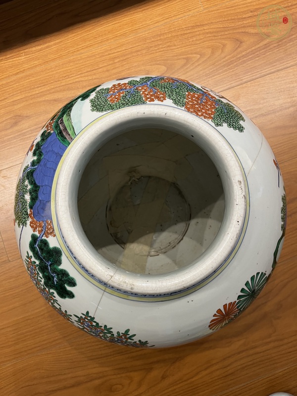 古玩陶瓷青花五彩罐真品鑒賞圖