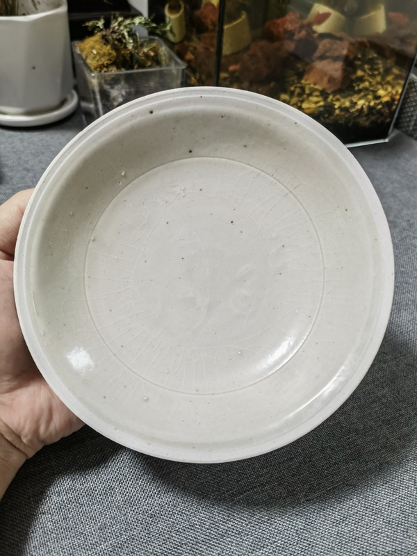 古玩轉賣元代青白釉刻仰蓮紋盤拍賣,當前價格258元