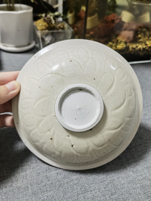 古玩陶瓷元代青白釉刻仰蓮紋盤拍賣，當(dāng)前價(jià)格0元