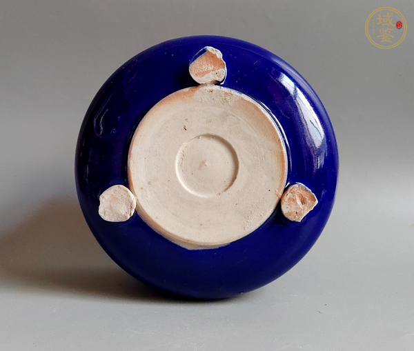 古玩陶瓷霽藍(lán)釉香爐真品鑒賞圖