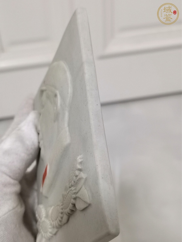 古玩陶瓷偉人像瓷板真品鑒賞圖