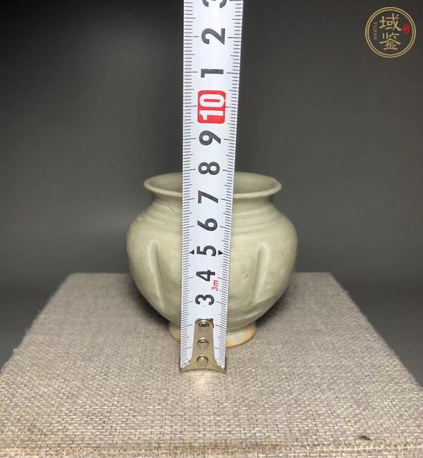 古玩陶瓷青白釉瓜棱罐真品鑒賞圖