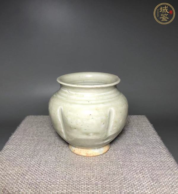 古玩陶瓷青白釉瓜棱罐真品鑒賞圖