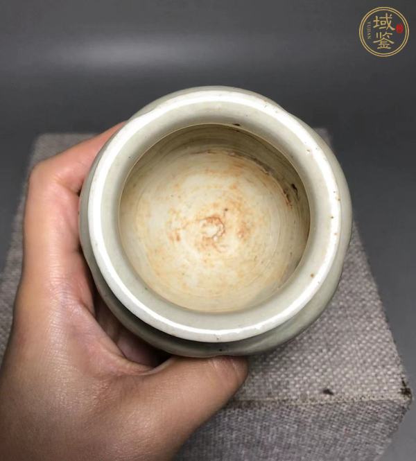 古玩陶瓷青白釉瓜棱罐真品鑒賞圖