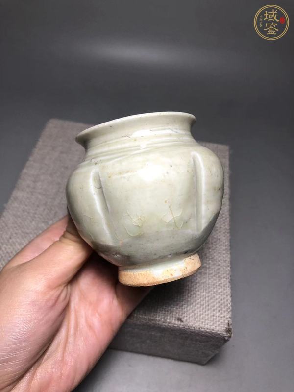 古玩陶瓷青白釉瓜棱罐真品鑒賞圖