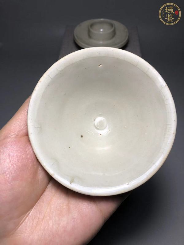 古玩陶瓷青白釉盞和托真品鑒賞圖