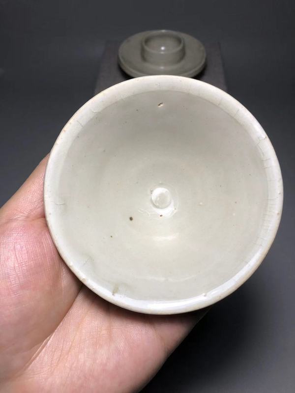 古玩陶瓷北宋，青白釉盞和托拍賣，當(dāng)前價(jià)格4600元