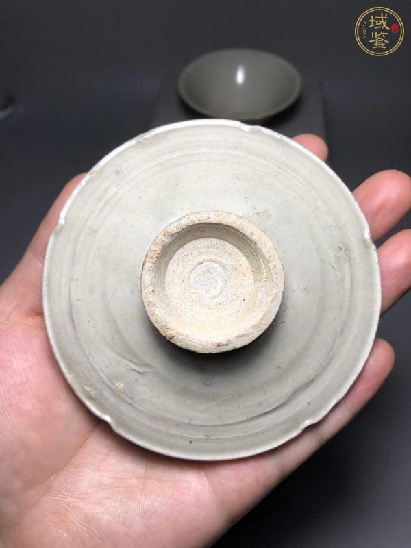 古玩陶瓷青白釉盞和托真品鑒賞圖