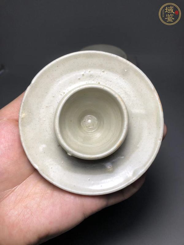 古玩陶瓷青白釉盞和托真品鑒賞圖