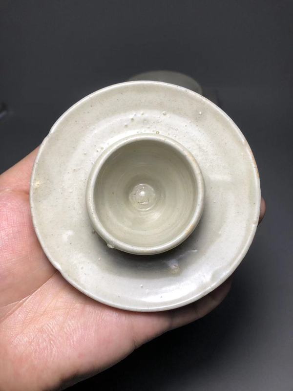 古玩陶瓷北宋，青白釉盞和托拍賣，當(dāng)前價(jià)格4600元