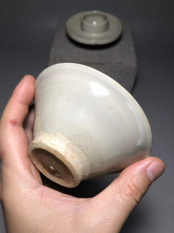 古玩陶瓷北宋，青白釉盞和托拍賣，當(dāng)前價(jià)格4600元
