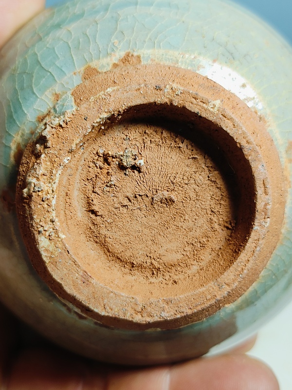 古玩陶瓷龍泉青瓷蘋果尊一對(duì)拍賣，當(dāng)前價(jià)格3600元
