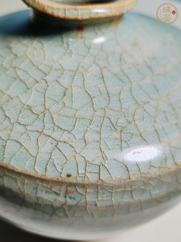 古玩陶瓷龍泉青瓷蘋果尊真品鑒賞圖