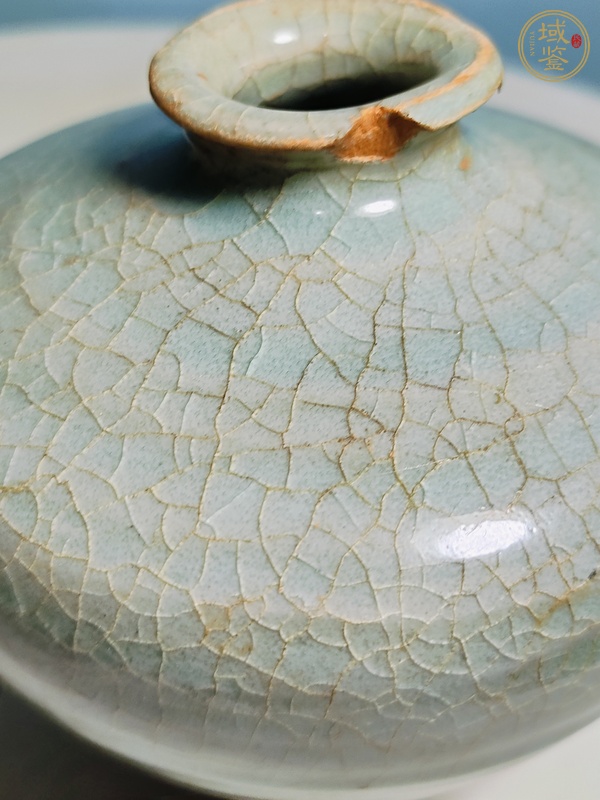 古玩陶瓷龍泉青瓷蘋果尊真品鑒賞圖
