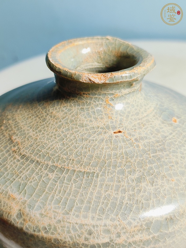古玩陶瓷龍泉青瓷蘋果尊真品鑒賞圖
