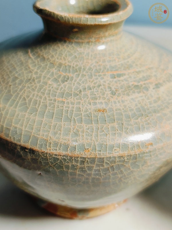 古玩陶瓷龍泉青瓷蘋果尊真品鑒賞圖