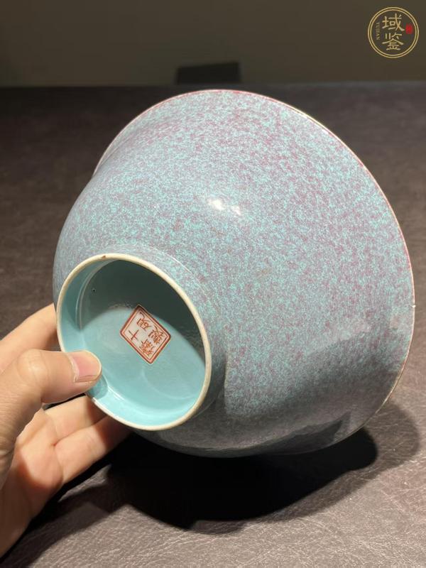 古玩陶瓷爐鈞釉大碗真品鑒賞圖