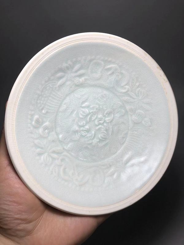 古玩陶瓷宋，青白釉娃娃盤拍賣，當前價格6000元