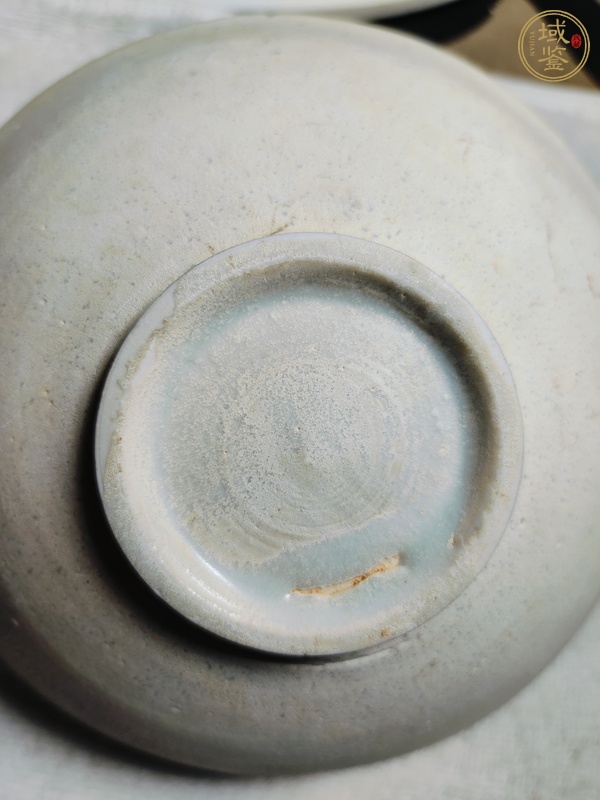 古玩陶瓷青白釉花卉紋面包碗真品鑒賞圖