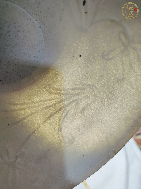 古玩陶瓷青白釉花卉紋面包碗真品鑒賞圖