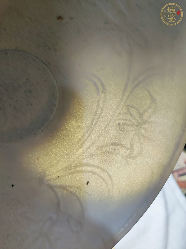 古玩陶瓷青白釉花卉紋面包碗真品鑒賞圖
