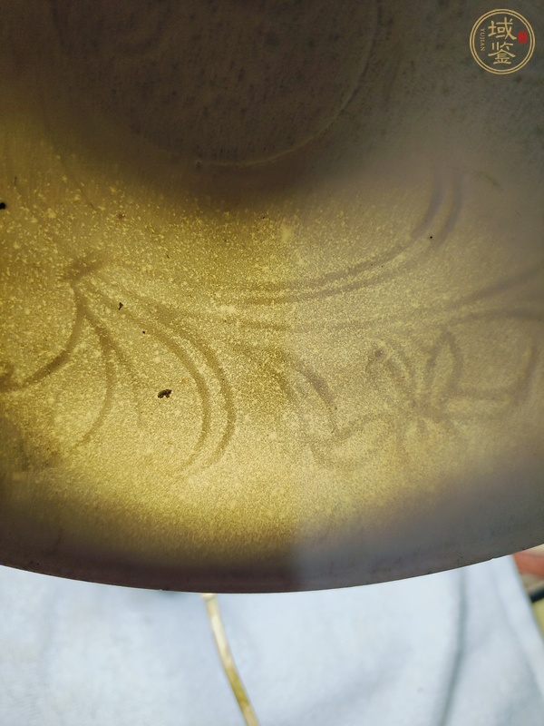 古玩陶瓷青白釉花卉紋面包碗真品鑒賞圖