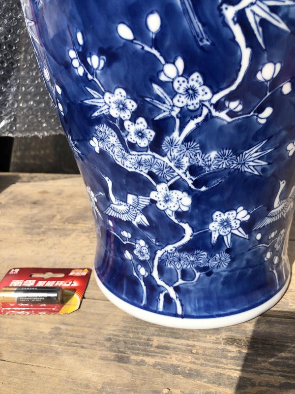 古玩陶瓷創(chuàng)匯.青花將軍罐(大尺寸)拍賣，當(dāng)前價格650元
