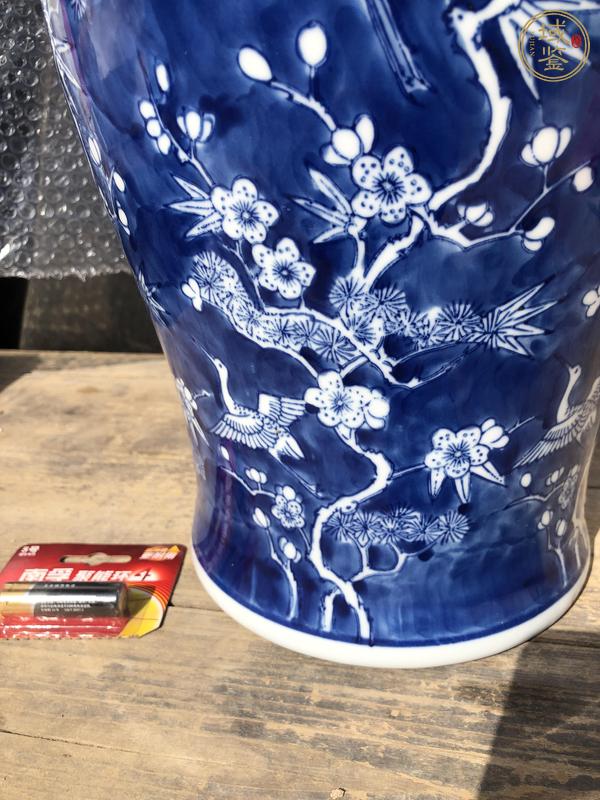 古玩陶瓷青花將軍罐真品鑒賞圖