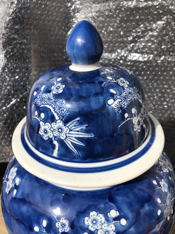 古玩陶瓷創(chuàng)匯.青花將軍罐(大尺寸)拍賣，當(dāng)前價格650元