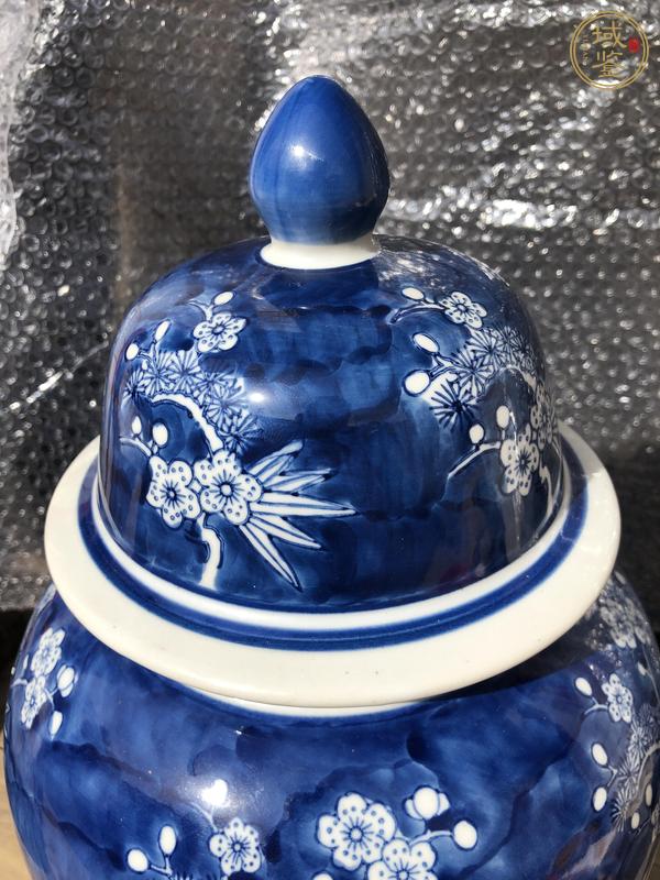古玩陶瓷青花將軍罐真品鑒賞圖