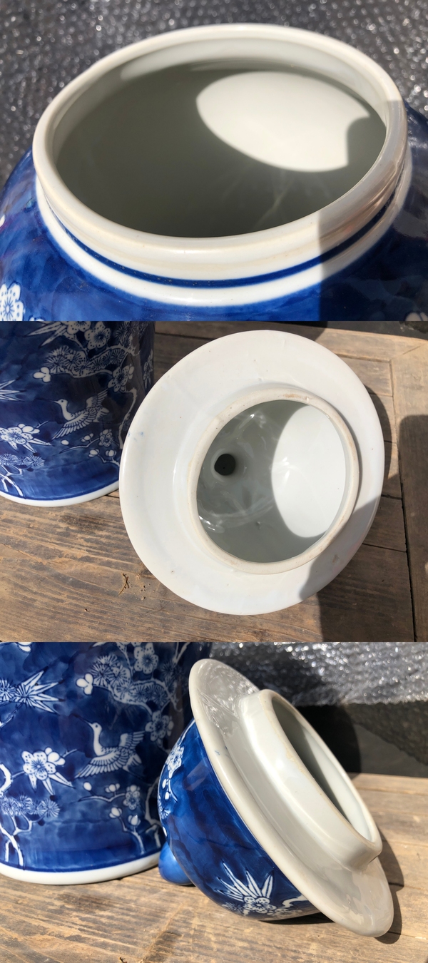 古玩陶瓷創(chuàng)匯.青花將軍罐(大尺寸)拍賣，當(dāng)前價格650元