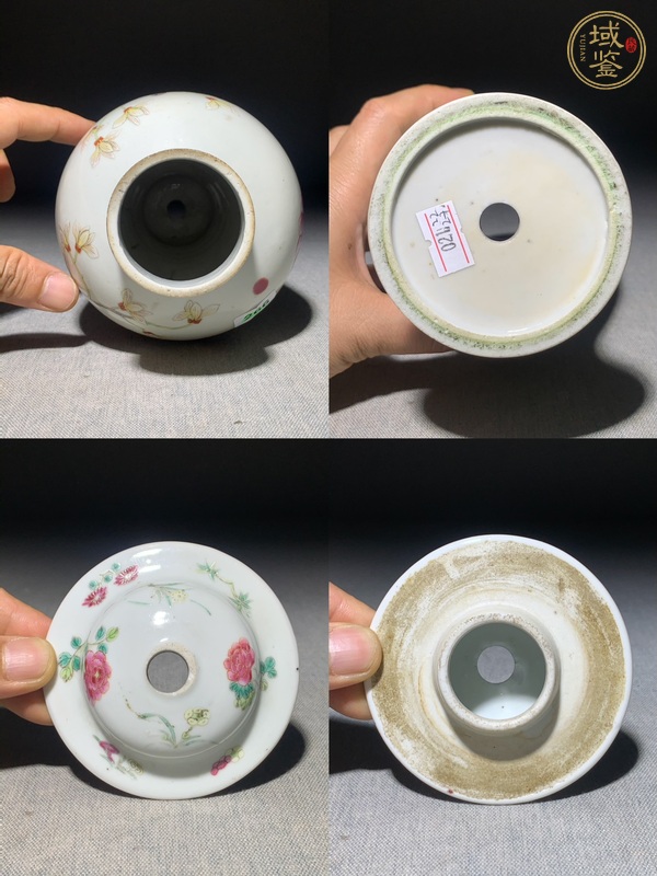 古玩陶瓷民國粉彩蓋瓶真品鑒賞圖