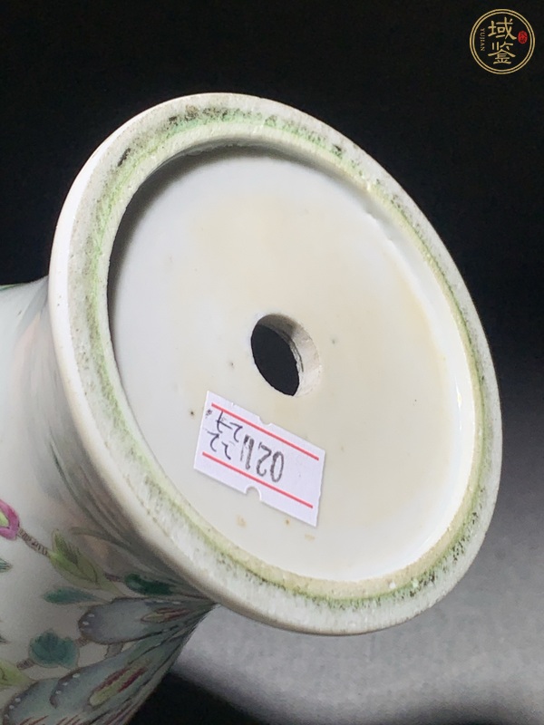 古玩陶瓷民國粉彩蓋瓶真品鑒賞圖