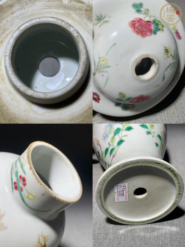 古玩陶瓷民國粉彩蓋瓶真品鑒賞圖