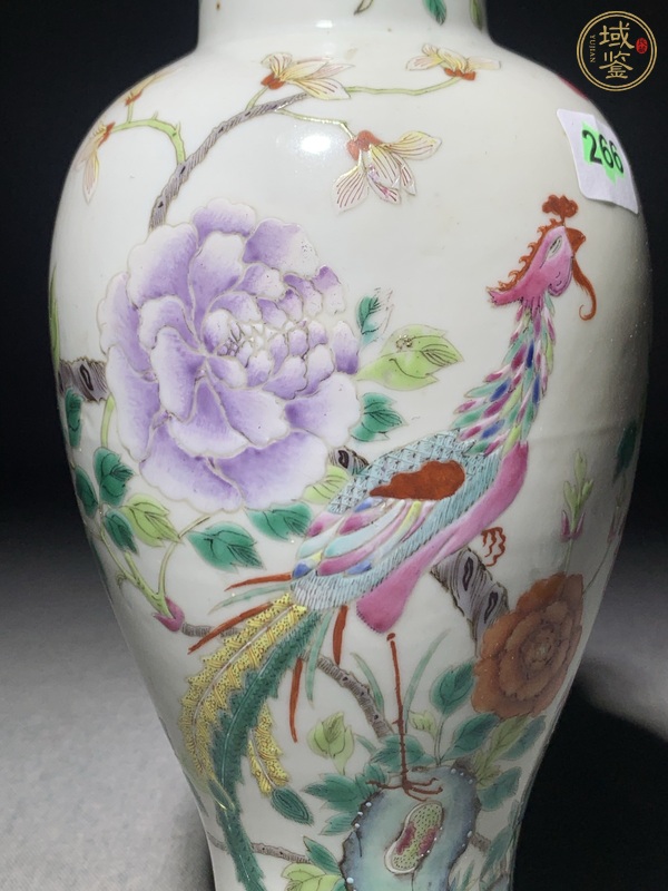 古玩陶瓷民國粉彩蓋瓶真品鑒賞圖