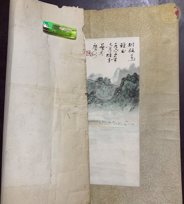 古玩字畫黎雄才款山水真品鑒賞圖