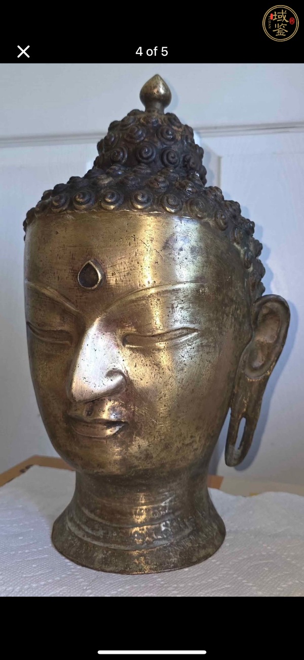 古玩雜項(xiàng)佛首真品鑒賞圖
